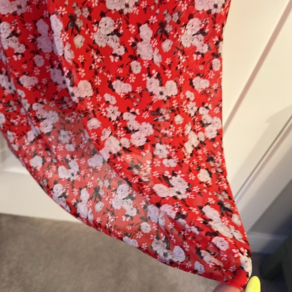 Red floral Dress - Picture 7 of 9